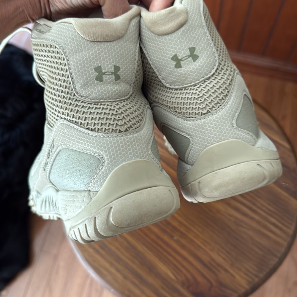 Under Armour Valsetz Neutral Tan Tactical Boots size 8 womens 6 men like new - Picture 3 of 8